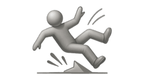 slip and fall icon