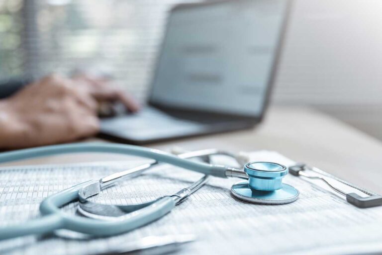 Medical Documents and Stethoscope